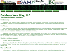 Tablet Screenshot of databaseyourway.com